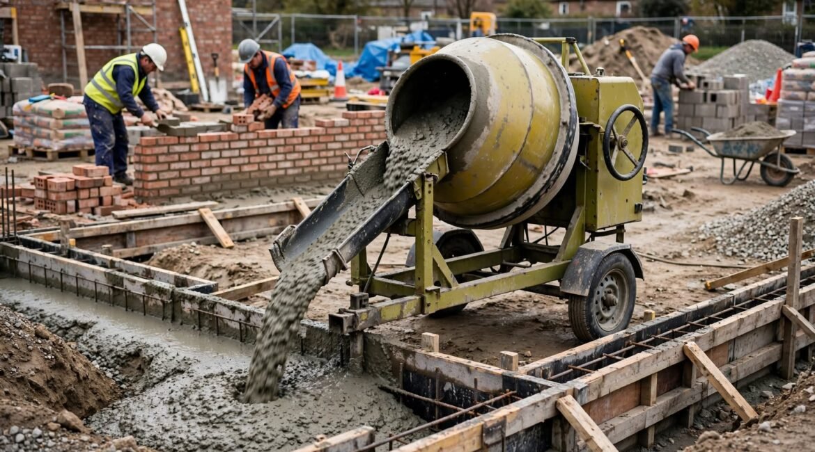 compact cement mixer