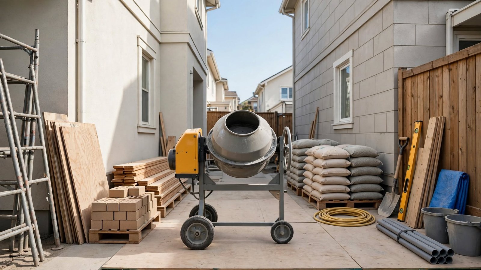 Portable Compact Cement Mixer