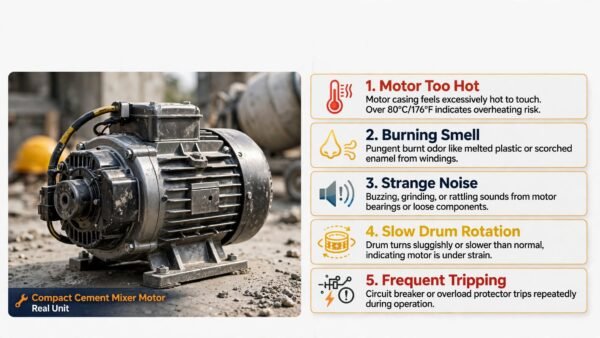 Compact Cement Mixer Motor Overheating Fixes: 5 Warning Signs to Watch